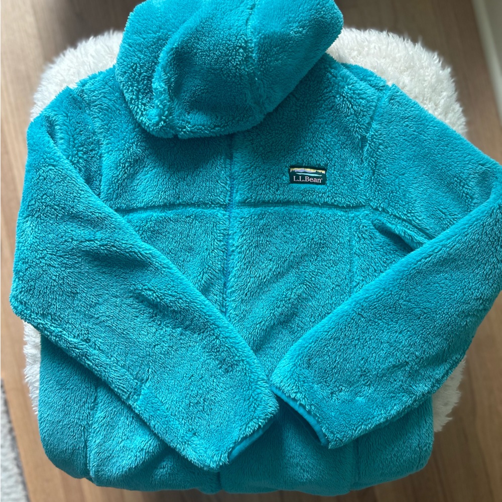 LL Bean blue fleece size 14-16